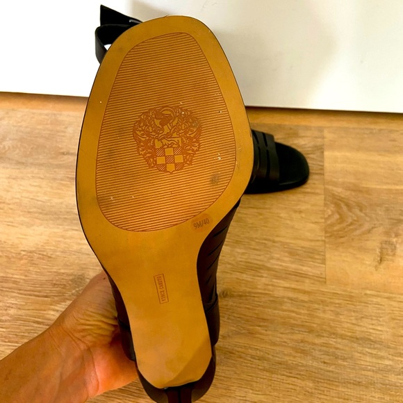 Vince Camuto Kayjay Cage Heels in Black - Picture 3 of 3